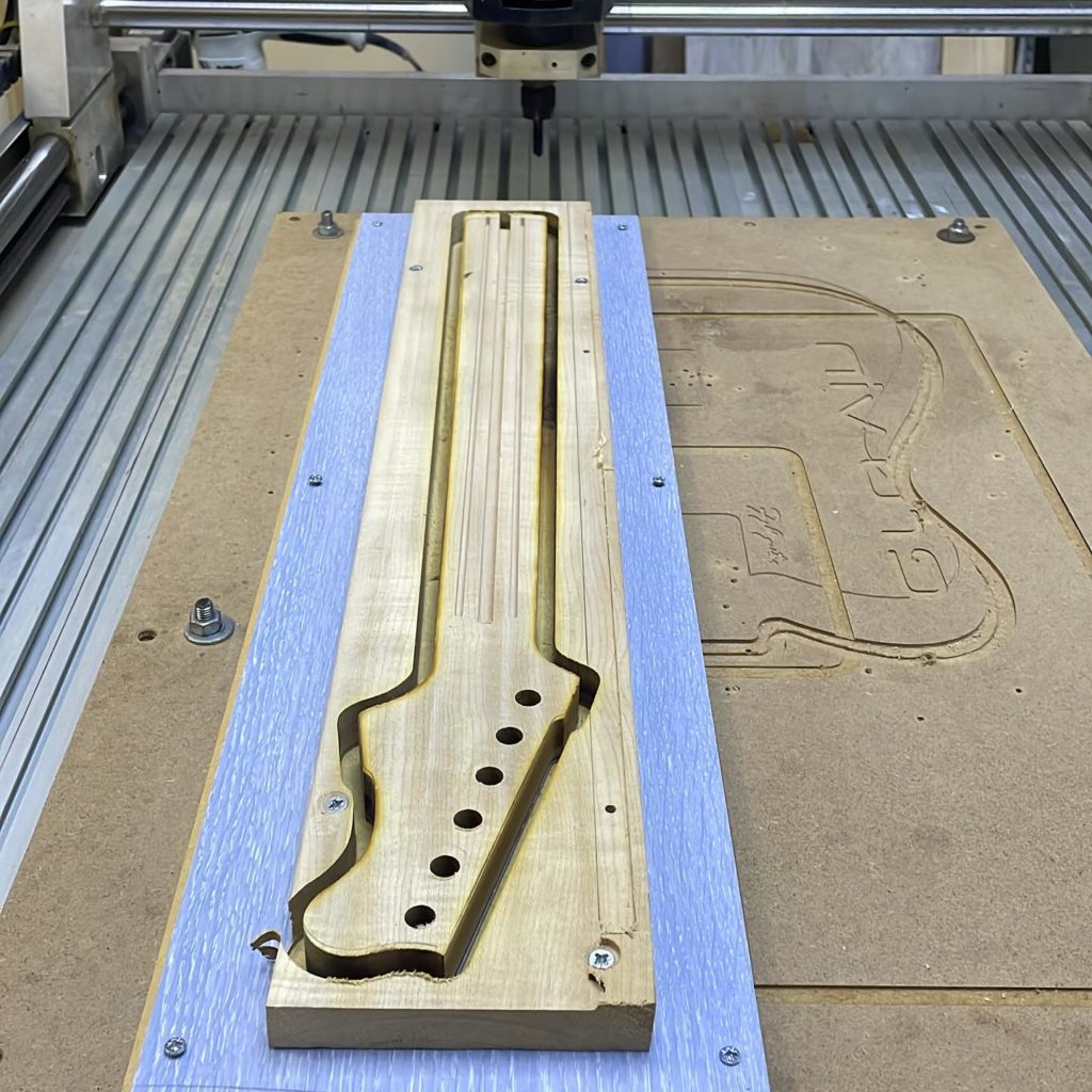 manche telecaster fgh guitar usinage cnc
