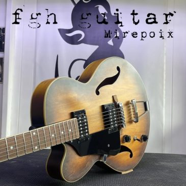 Luthier Ariège-Aude, pickguard sur mesure.